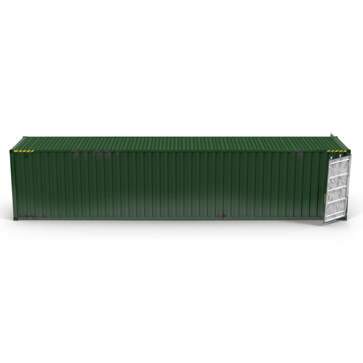 3D model 40 ft ISO Container Green