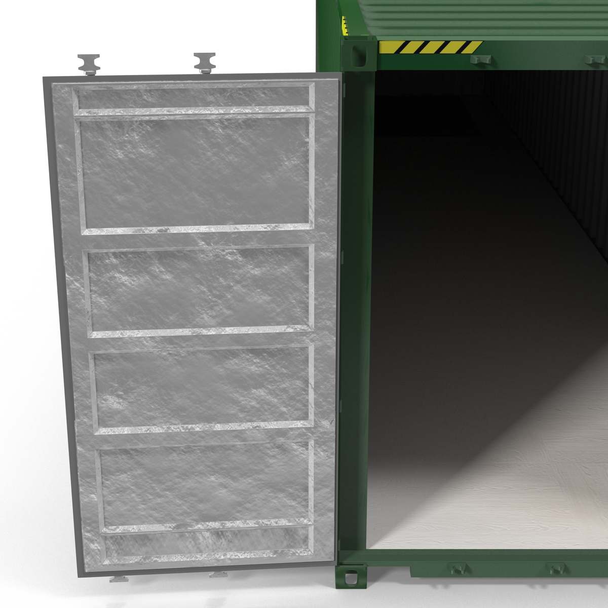 3D model 40 ft ISO Container Green