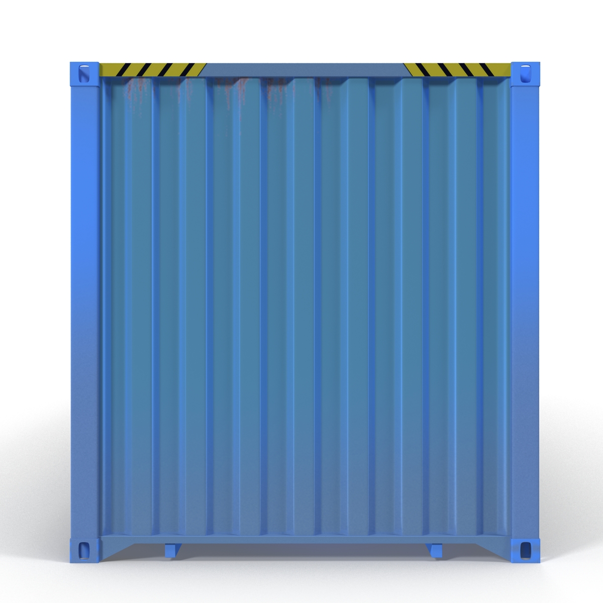 40 ft ISO Container Blue 3D model