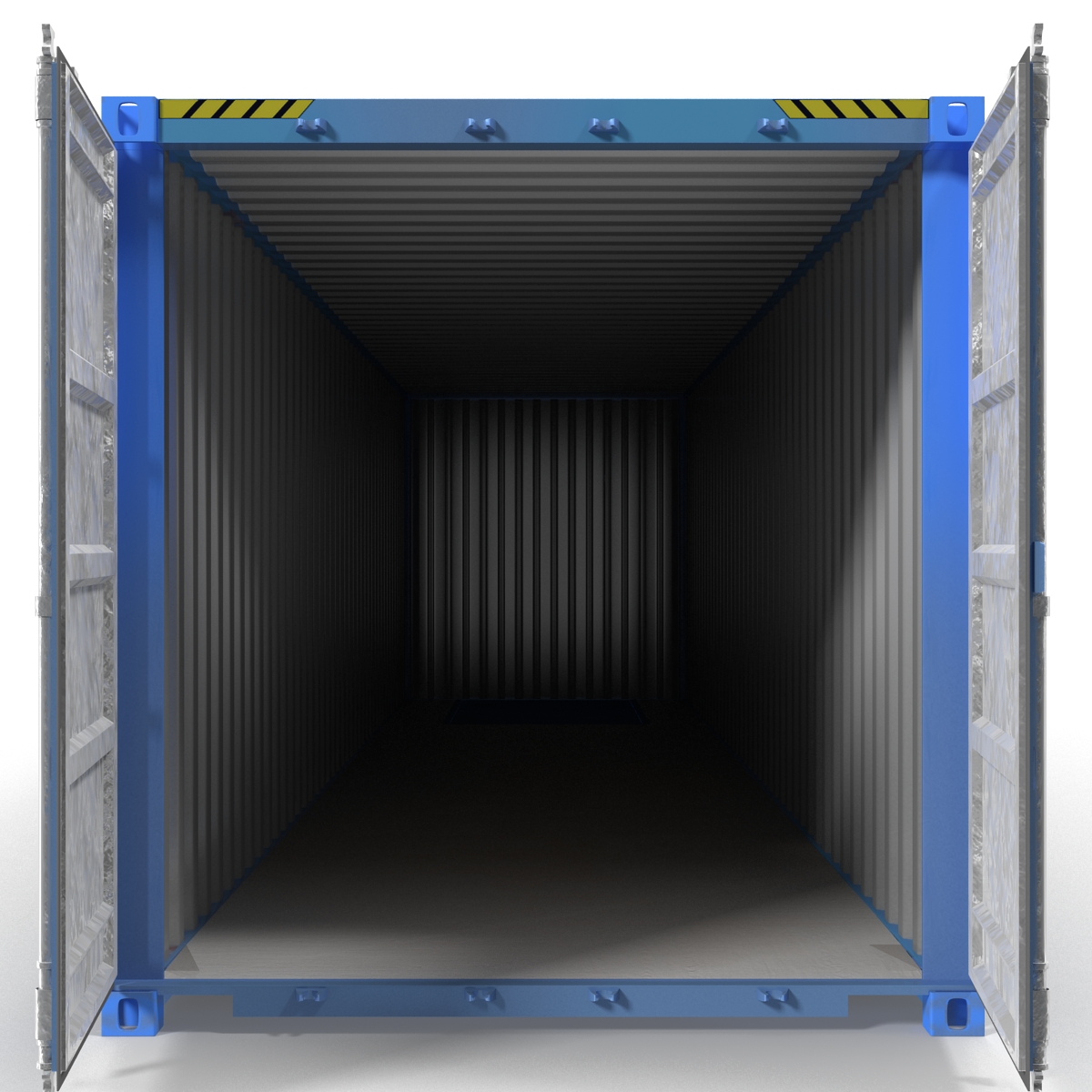 40 ft ISO Container Blue 3D model