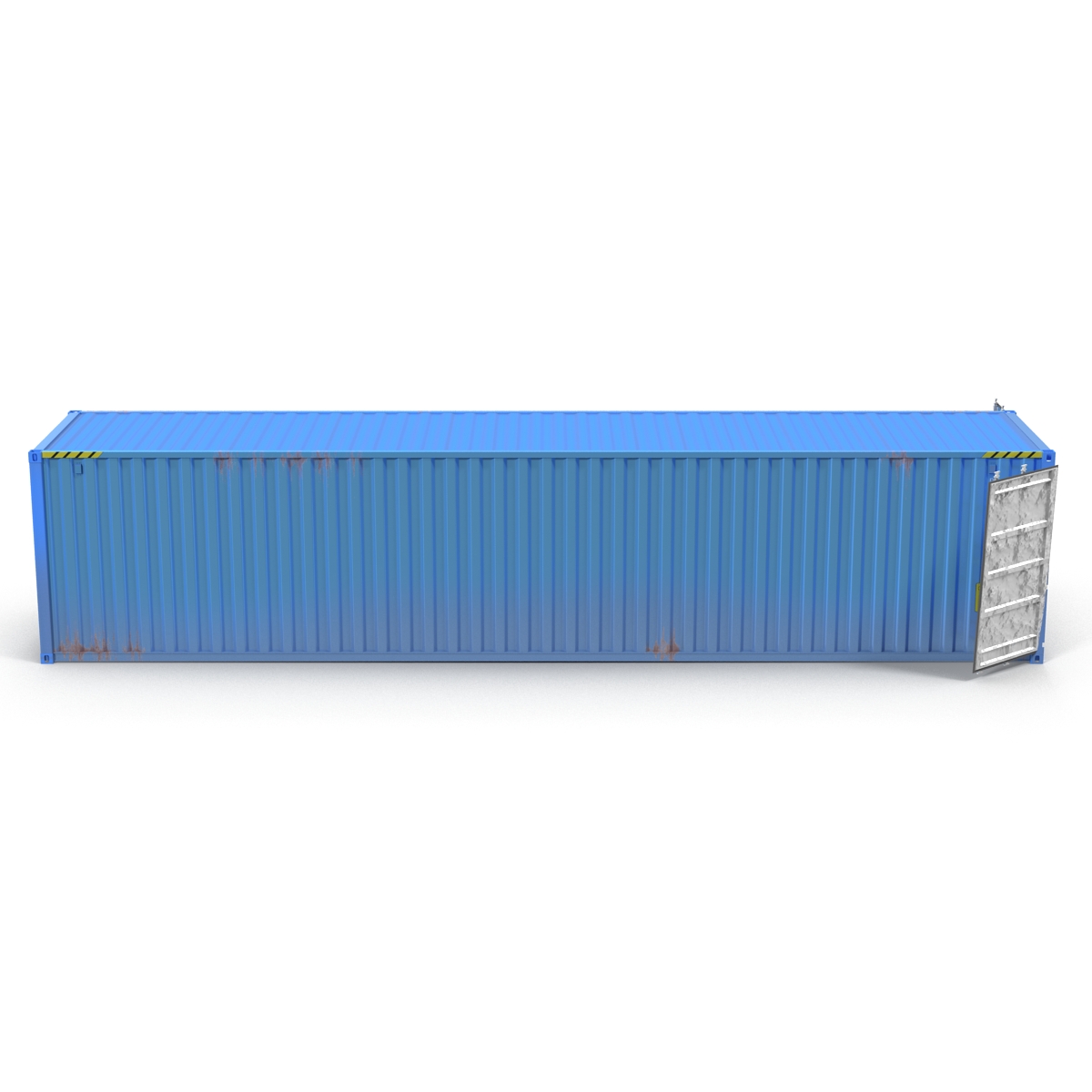 40 ft ISO Container Blue 3D model