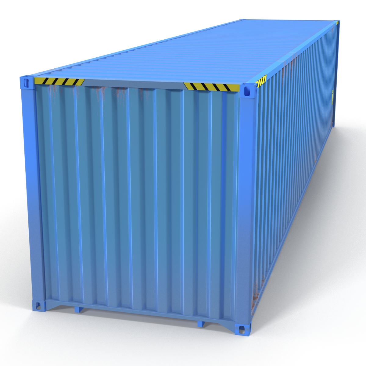 40 ft ISO Container Blue 3D model