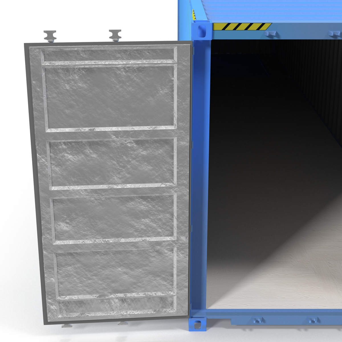 40 ft ISO Container Blue 3D model