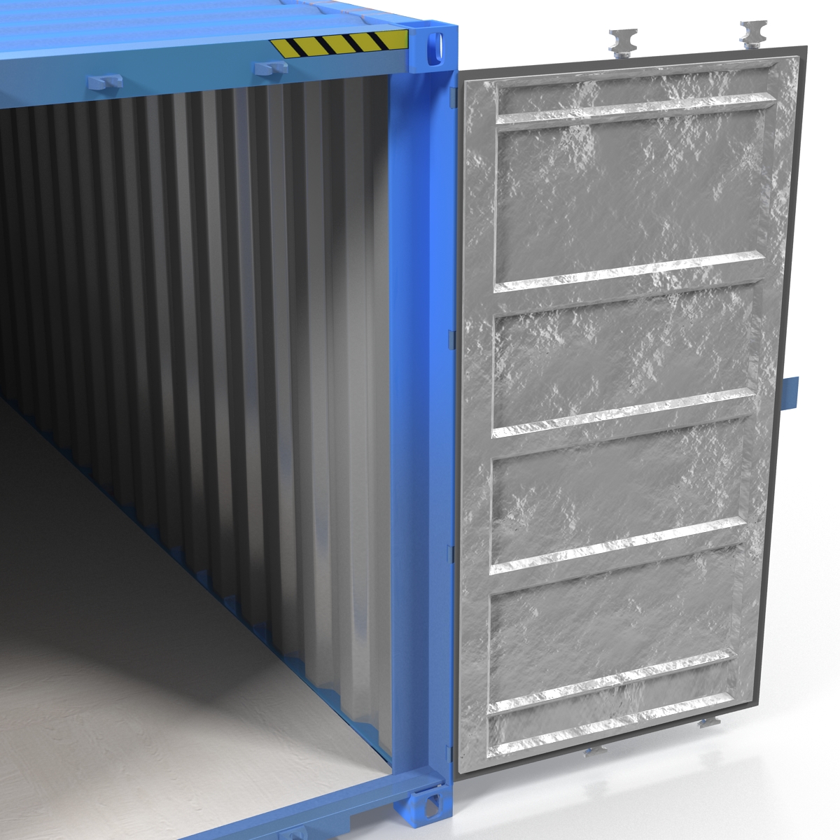 40 ft ISO Container Blue 3D model