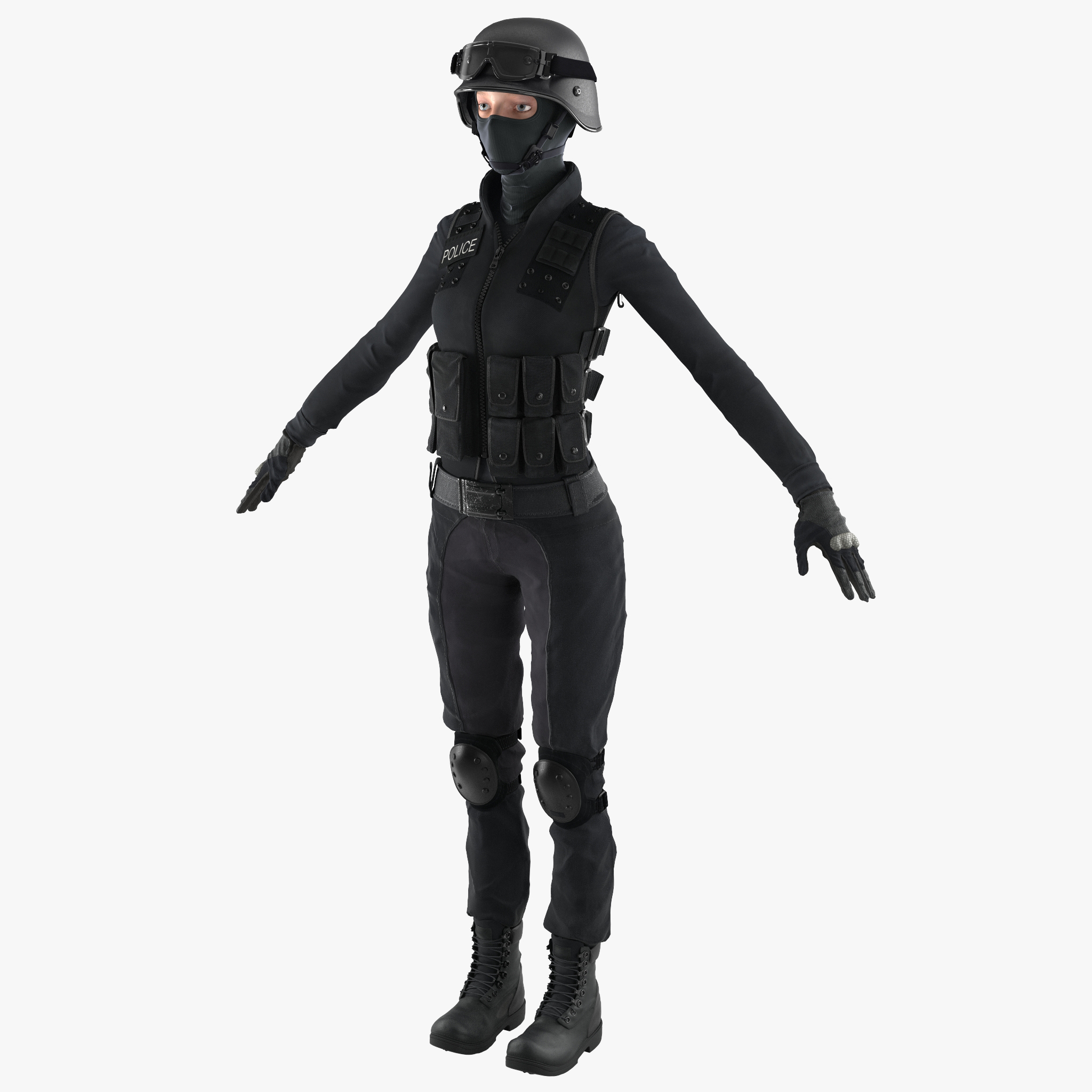 3D SWAT Woman European 2