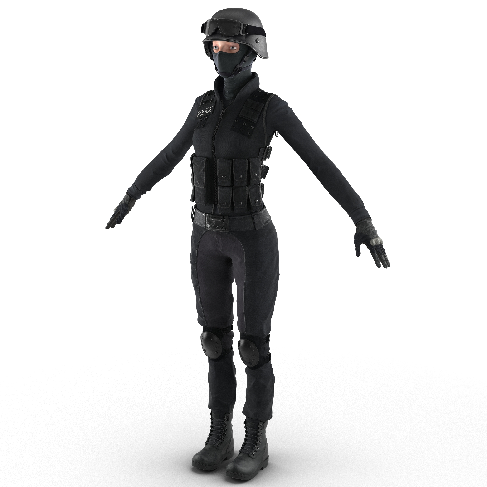 3D SWAT Woman European 2