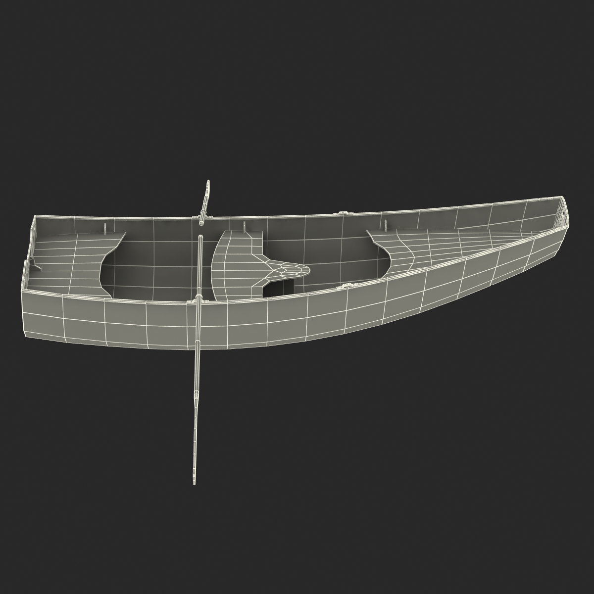 3D Rowing Boat 2 model