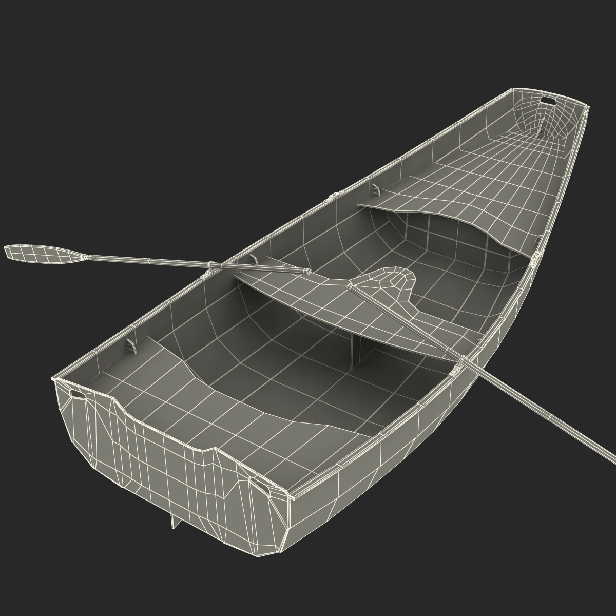 3D Rowing Boat 2 model