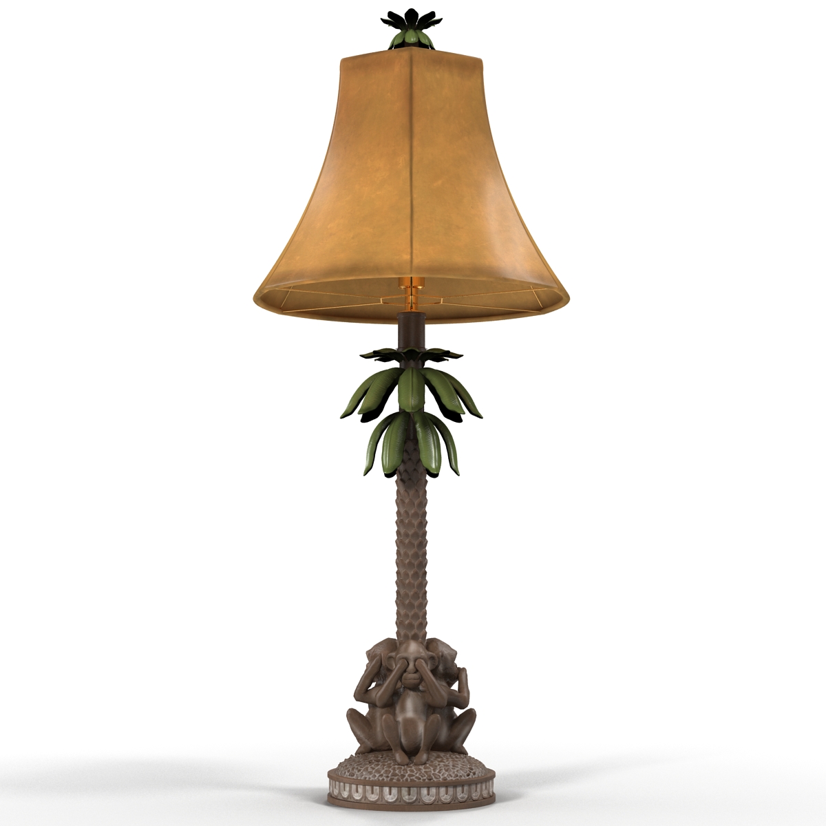 Table Lamp Monkey Palm 3D