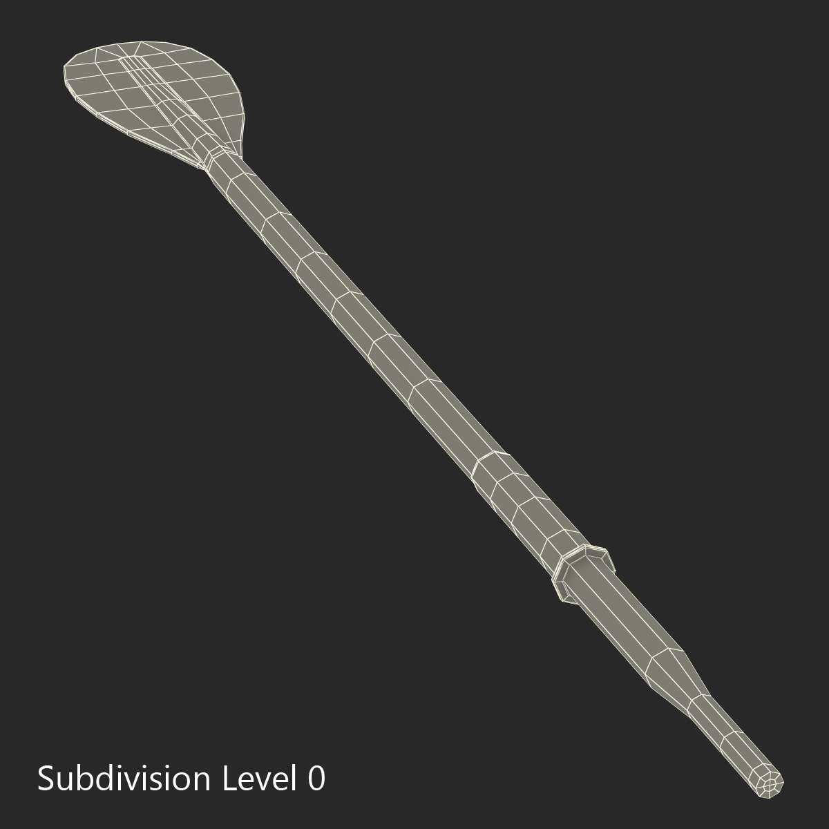 3D Wooden Paddle model