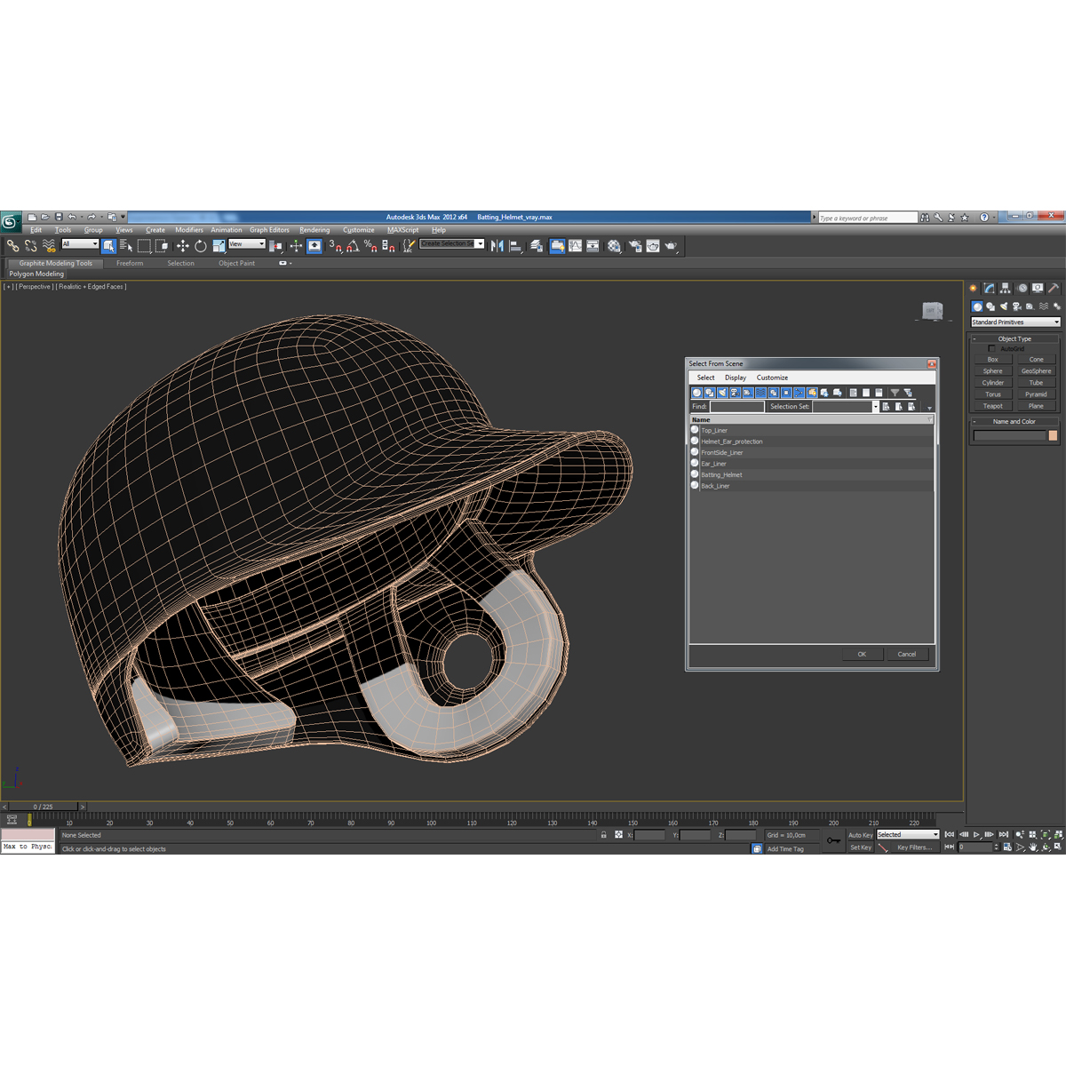 Batting Helmet 3D model