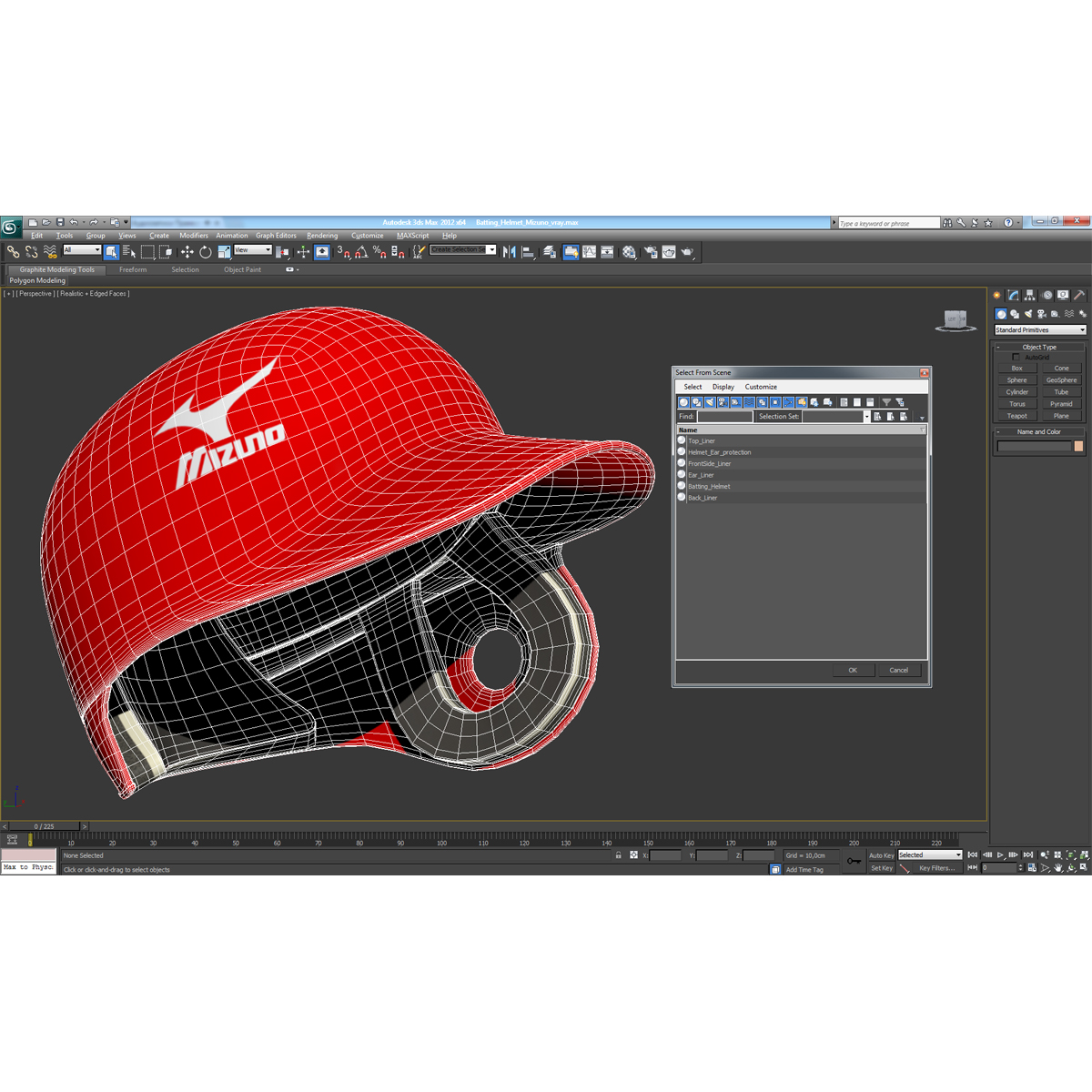 3D Batting Helmet Mizuno