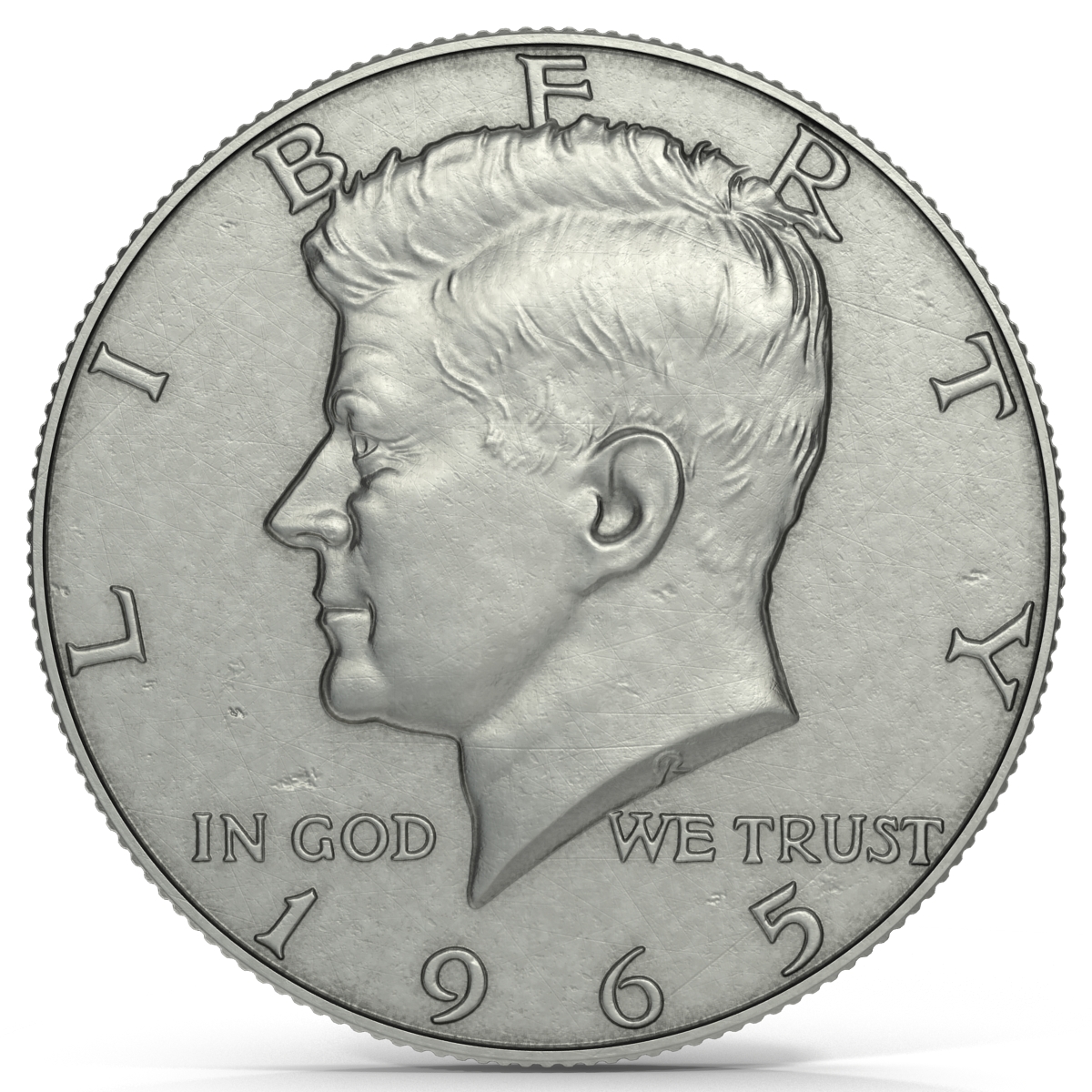 US Half Dollar 3D model