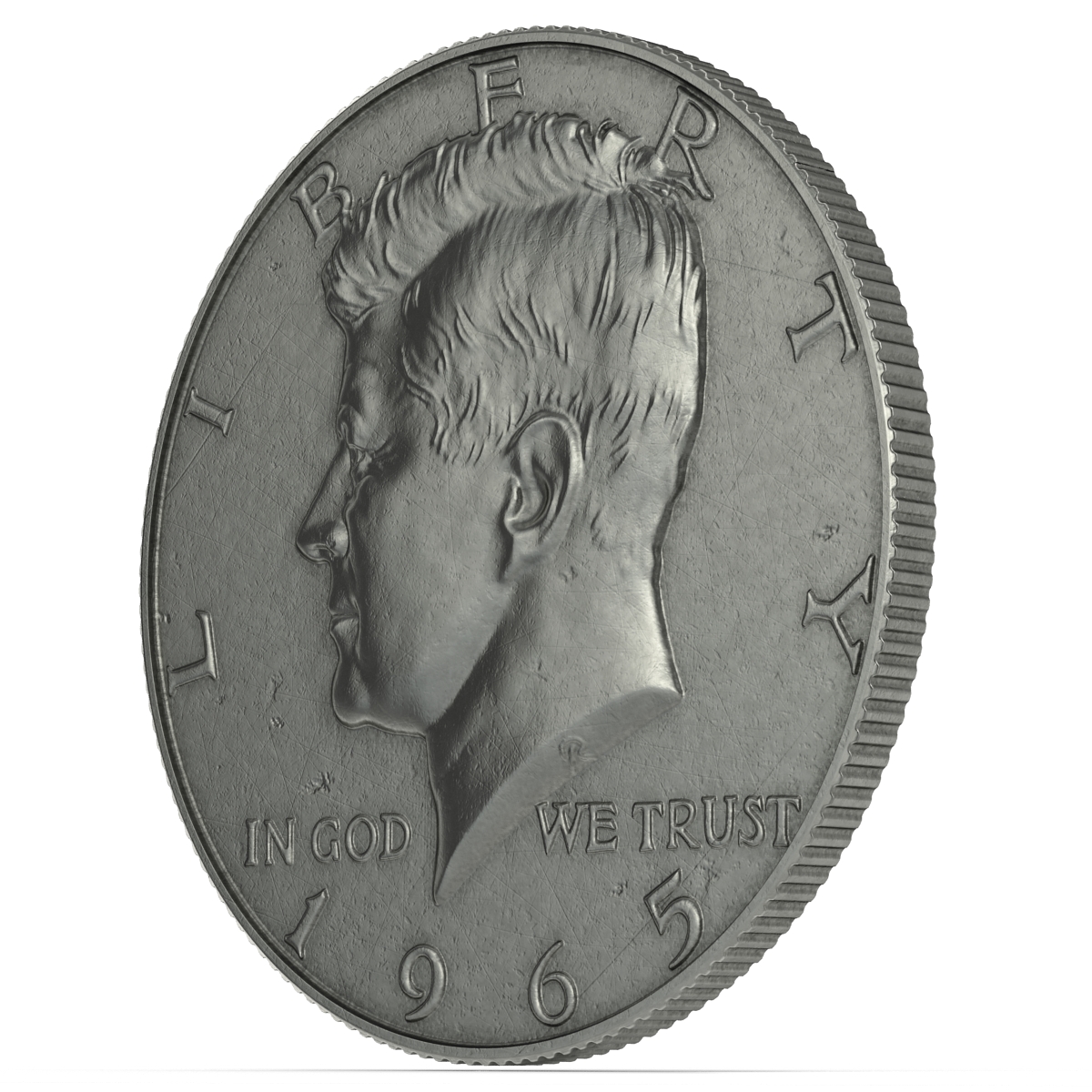 US Half Dollar 3D model