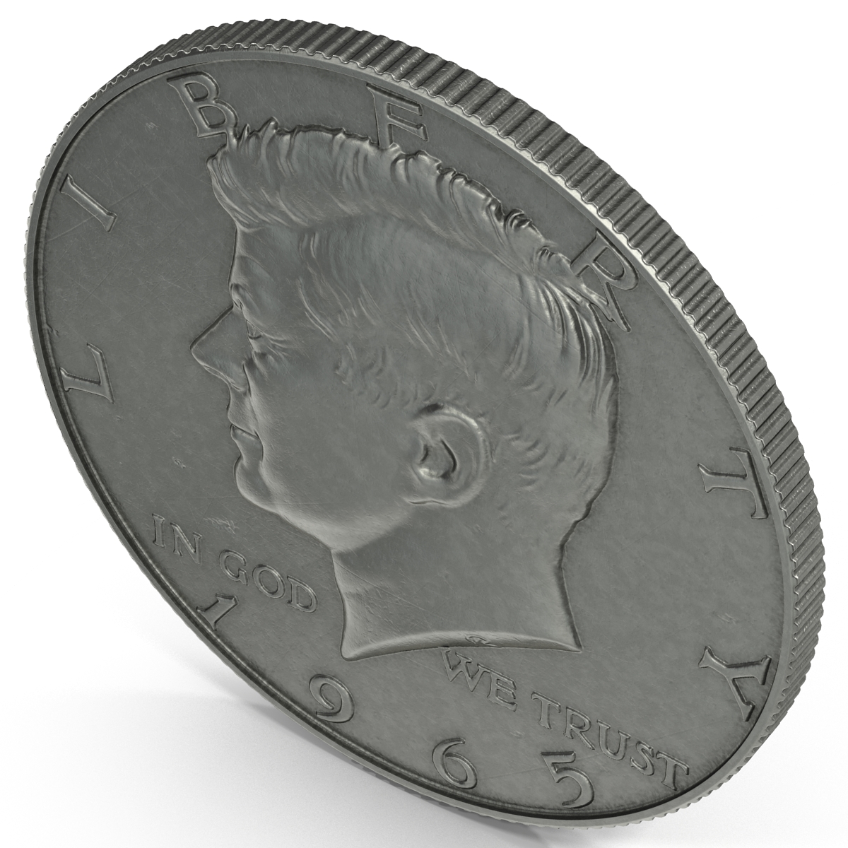 US Half Dollar 3D model