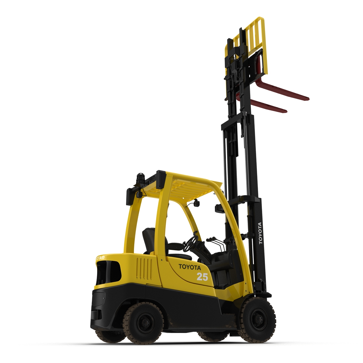 Forklift Toyota Rigged 3D