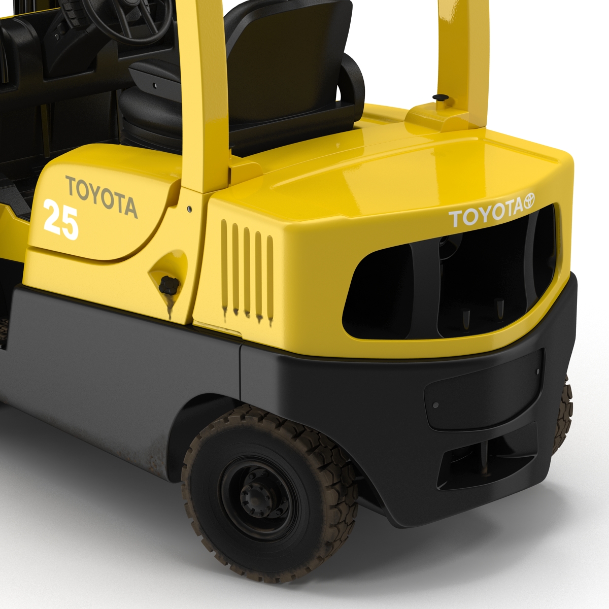 Forklift Toyota Rigged 3D