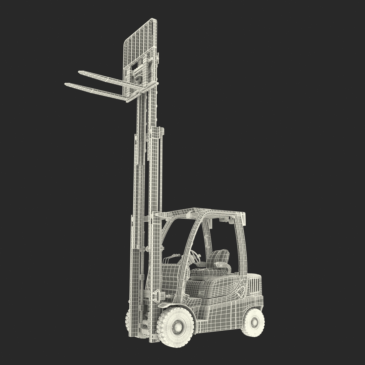 Forklift Toyota Rigged 3D