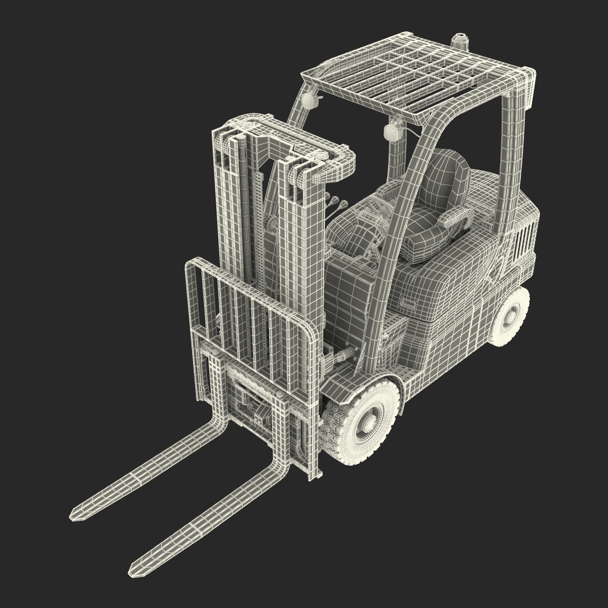 Forklift Toyota Rigged 3D