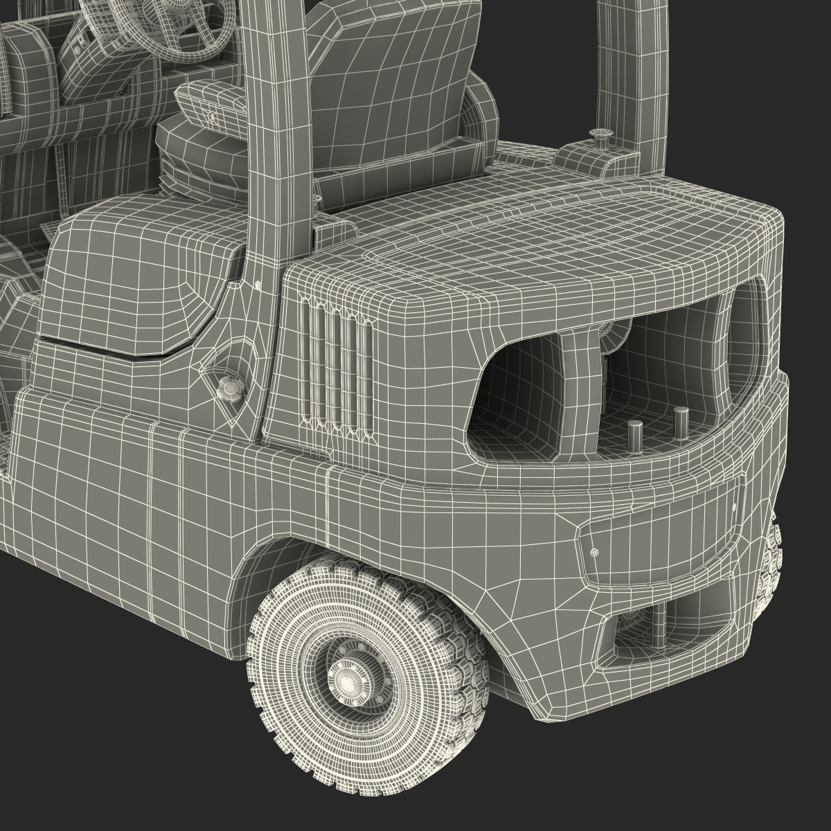 Forklift Toyota Rigged 3D