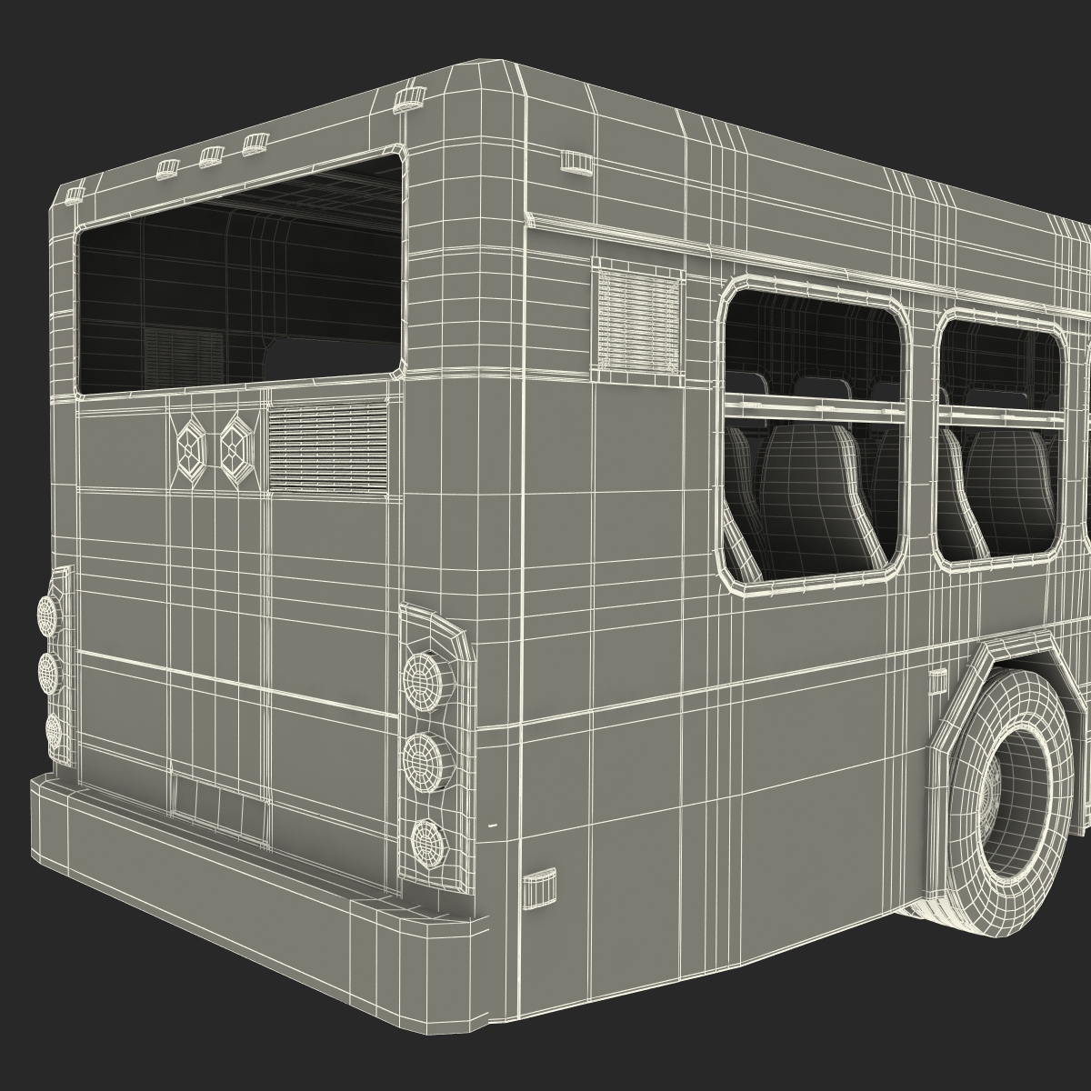 Bus Metro Transit Rigged 3D model