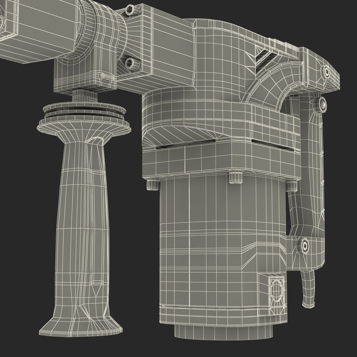 3D Electric Demolition Jack Hammer Metabo model