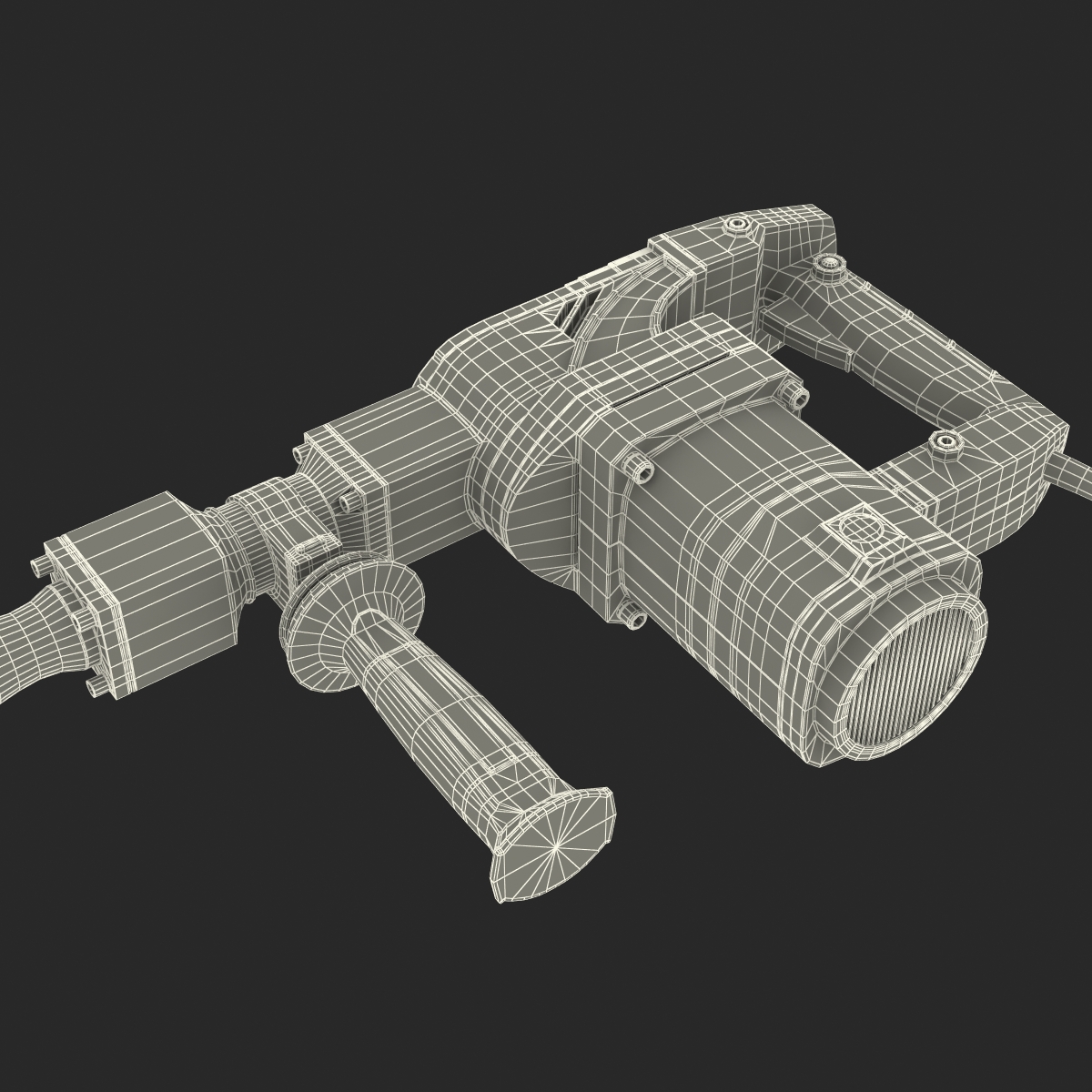 3D Electric Demolition Jack Hammer Metabo model