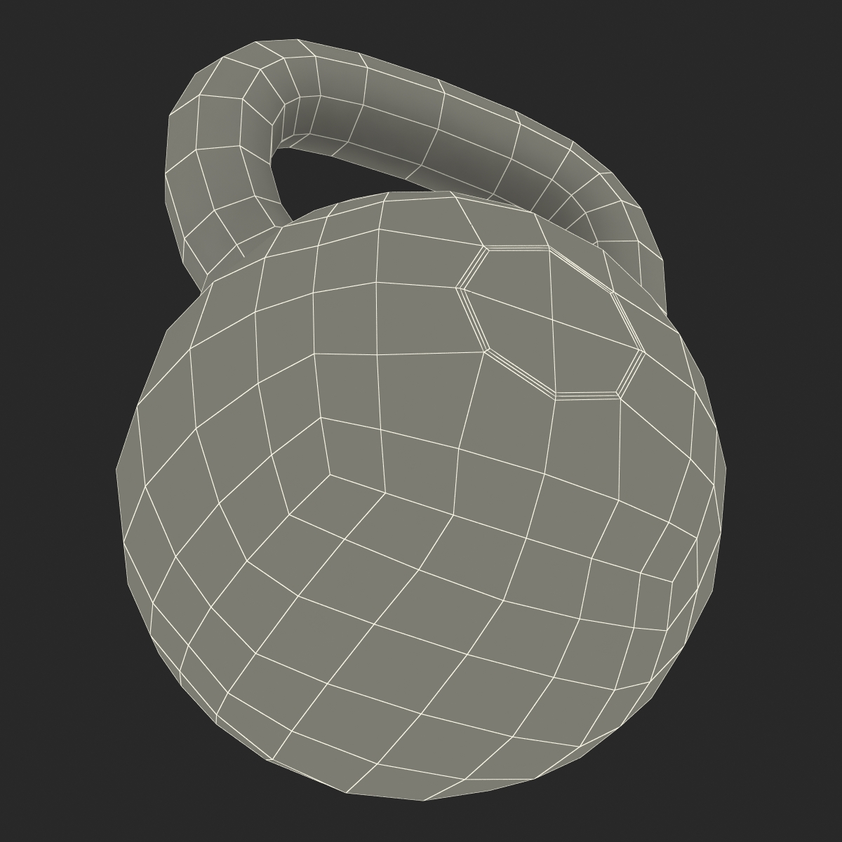 3D Kettlebell 2 Green model