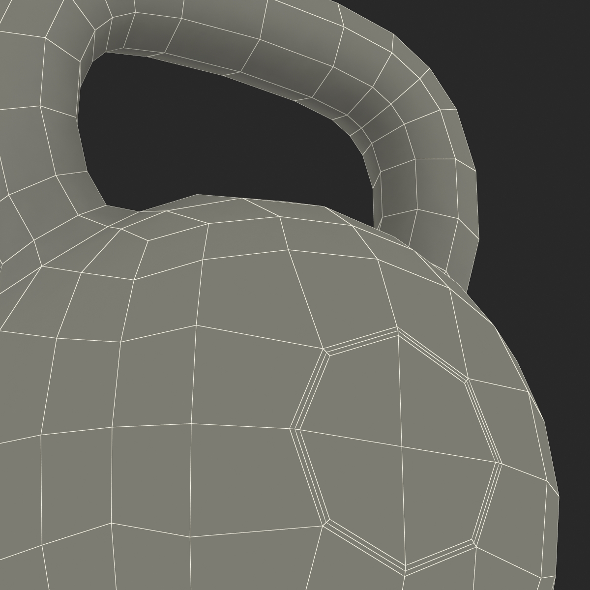 Kettlebell 2 Orange 3D model