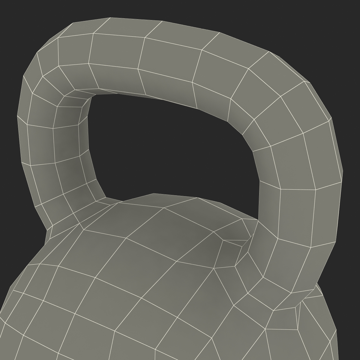 Kettlebell 2 Orange 3D model