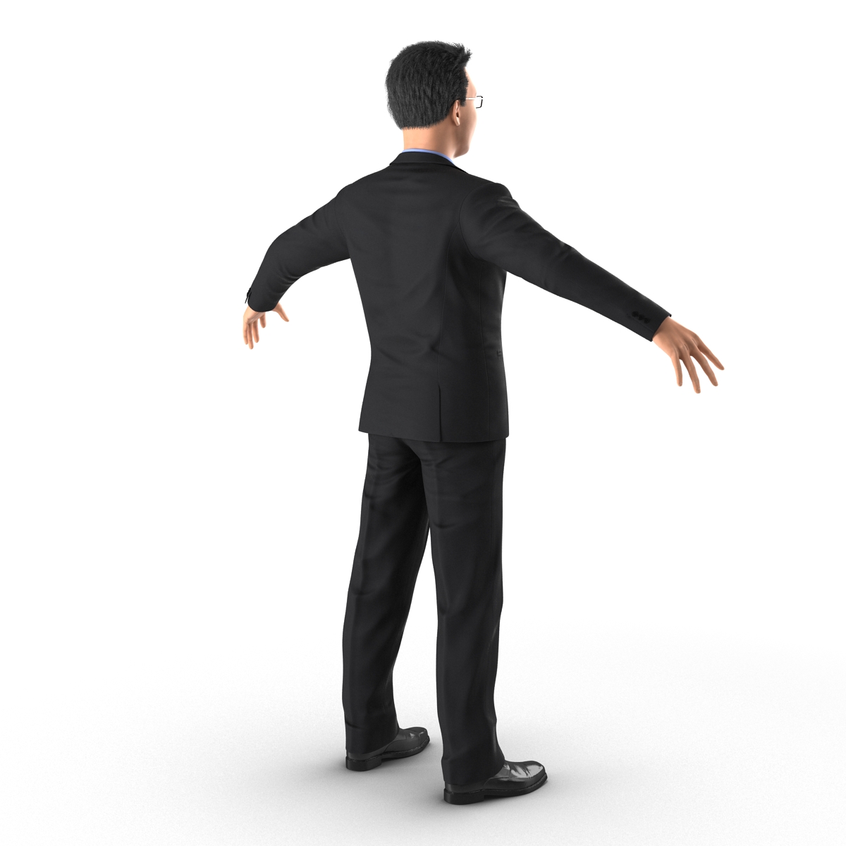 Asian Businessman Rigged 3D model