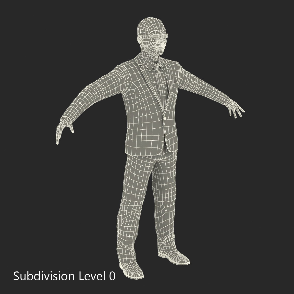 Asian Businessman Rigged 3D model