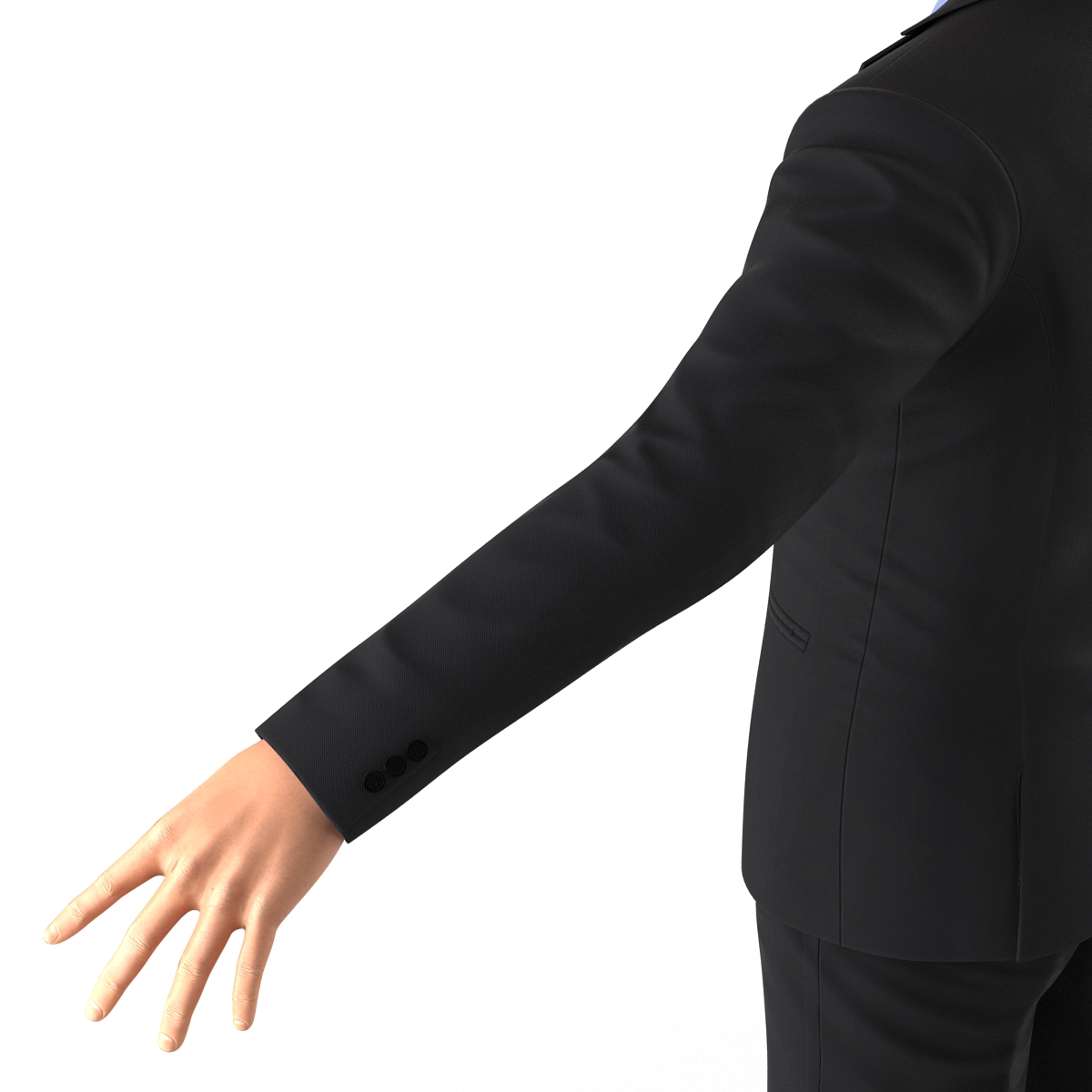 Asian Businessman with Hair 3D