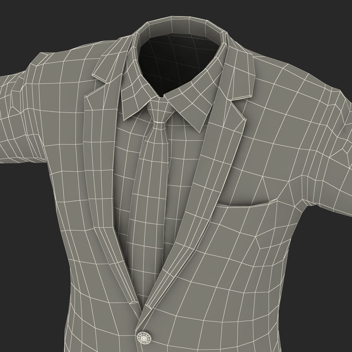 Suit Jacket 10 3D model