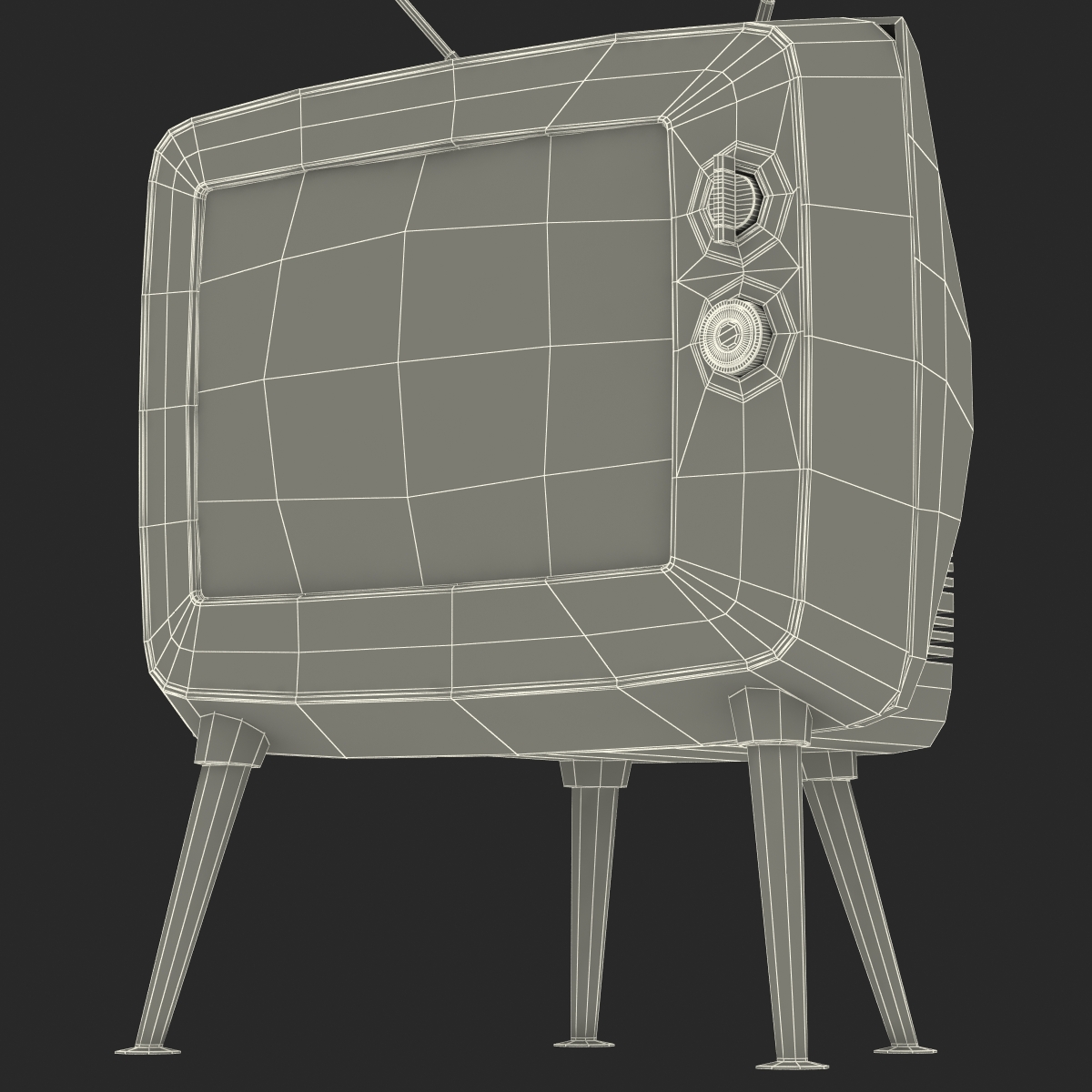 3D model Retro TV 3