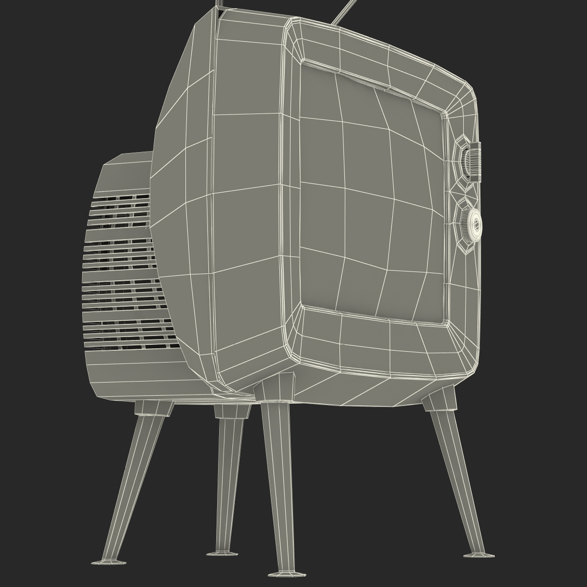 3D model Retro TV 3