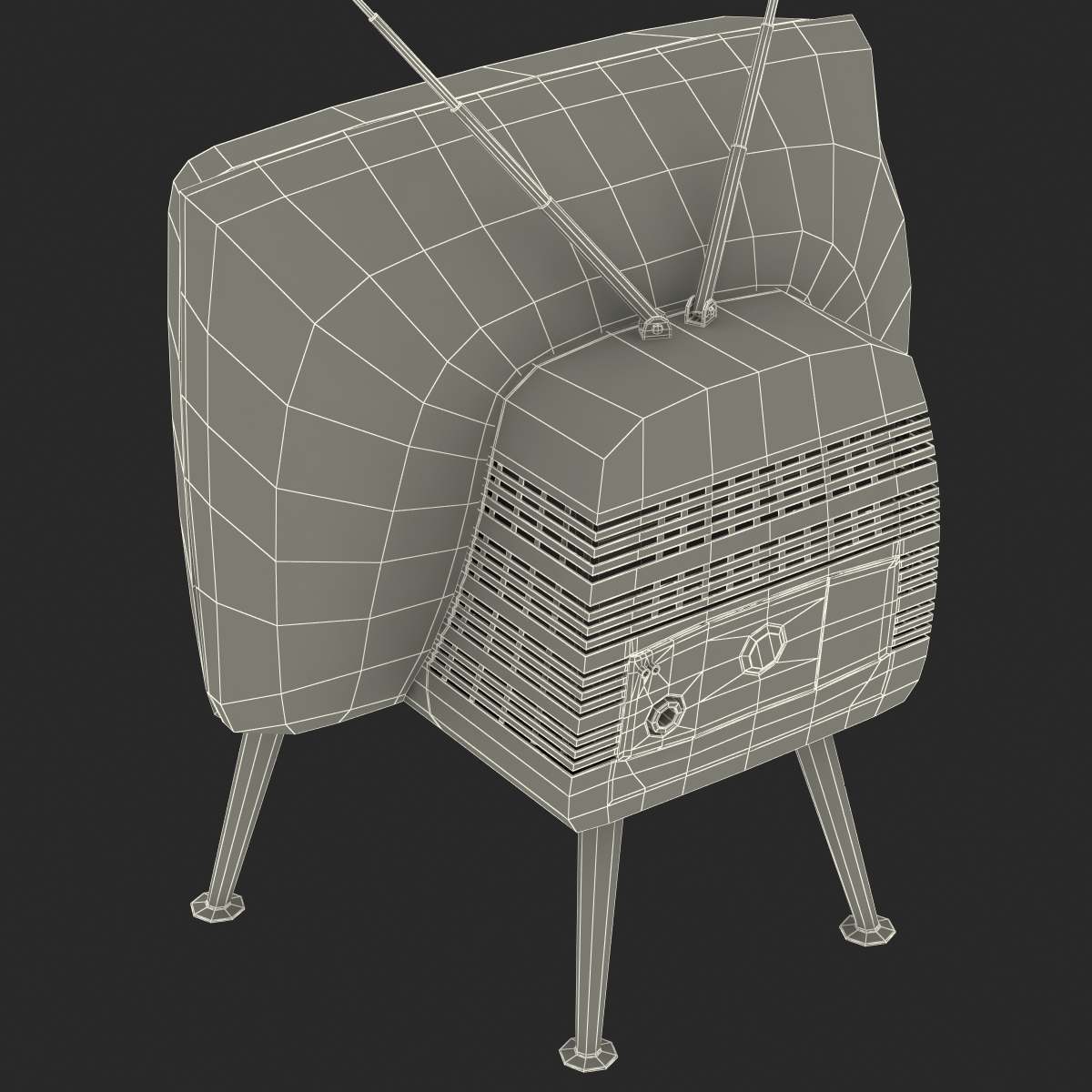 3D model Retro TV 3