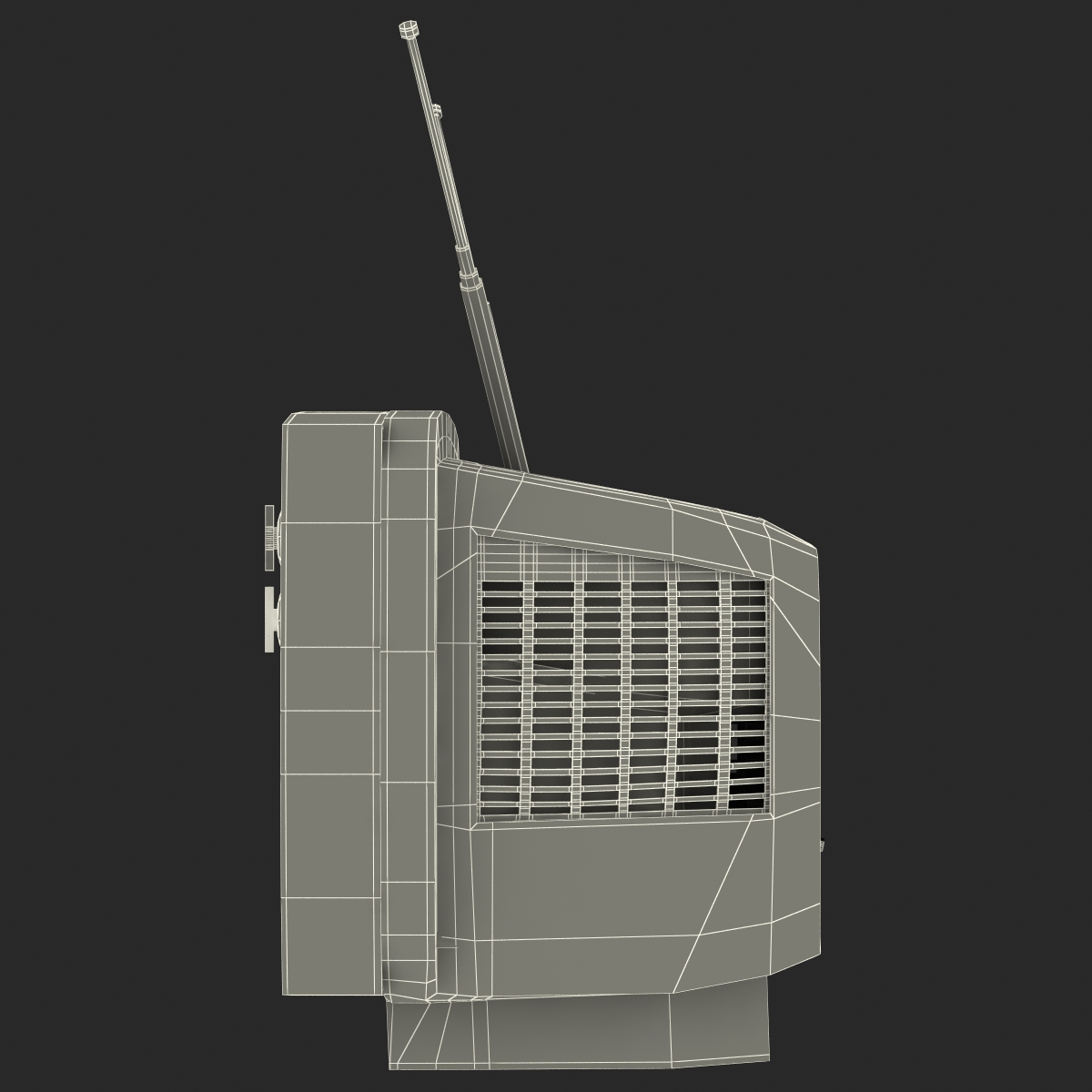 3D model Retro TV