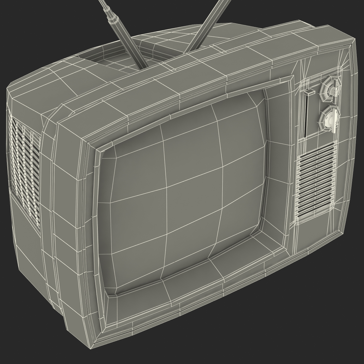 3D model Retro TV