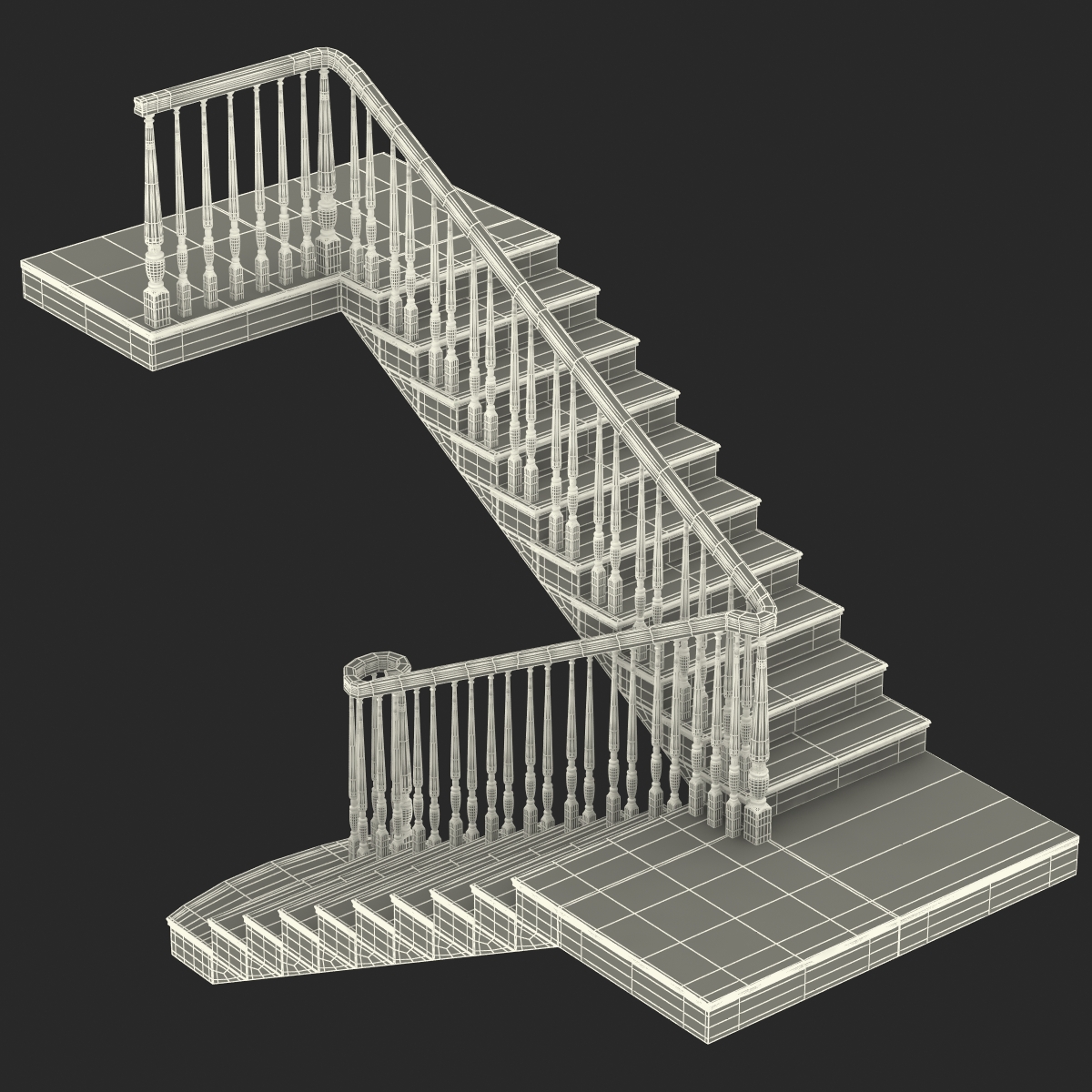 3D model Stairs 3