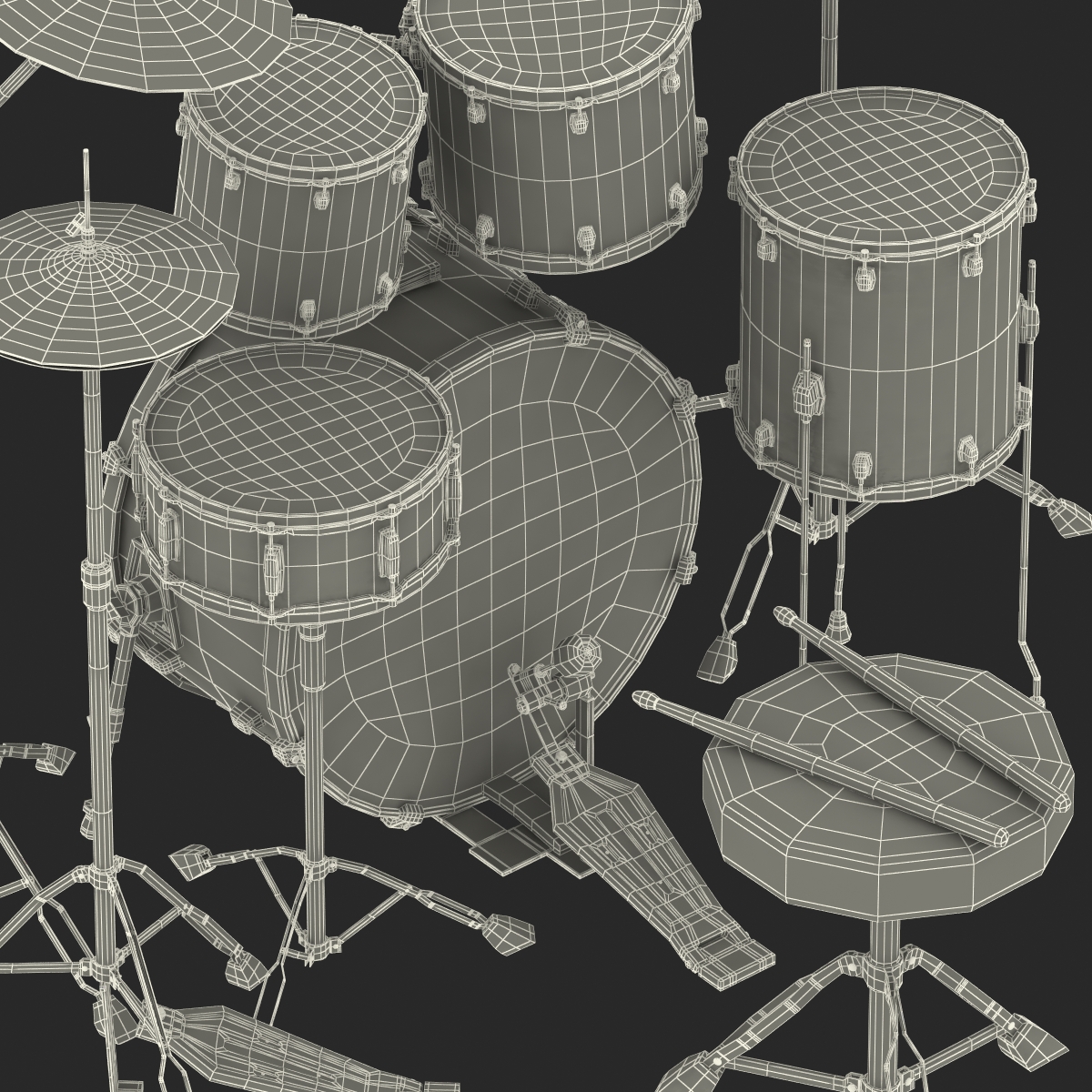 3D model Drum Kit 2