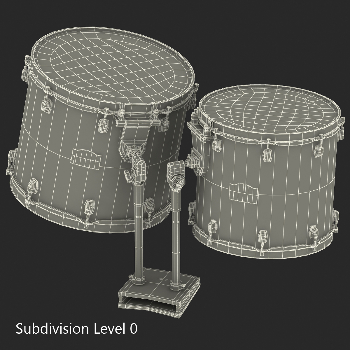 3D model Tom Toms