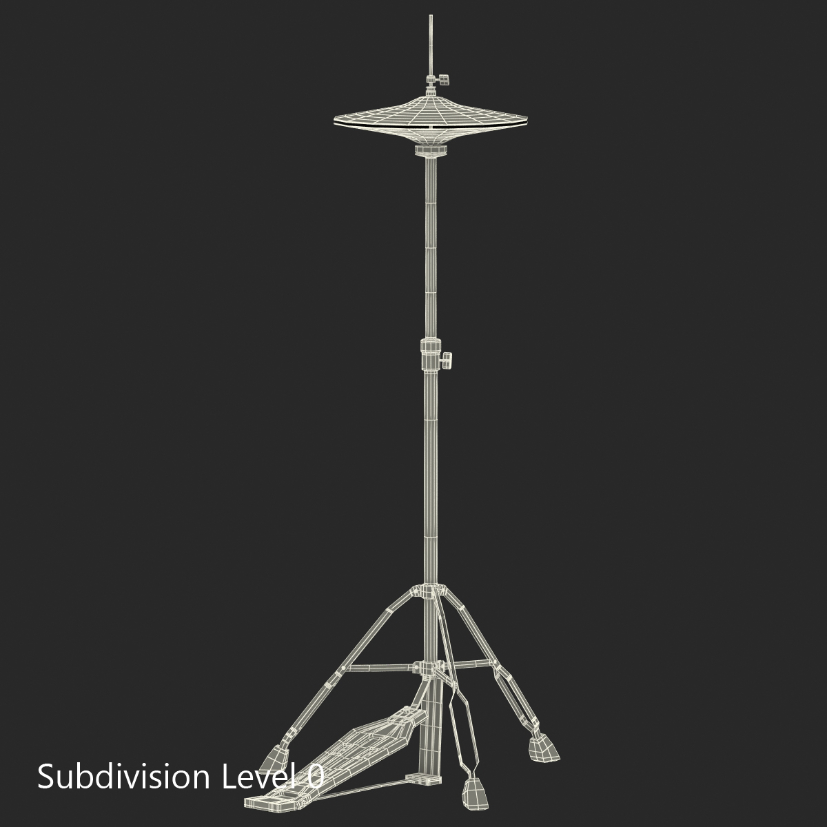 3D Hi Hat Cymbal model