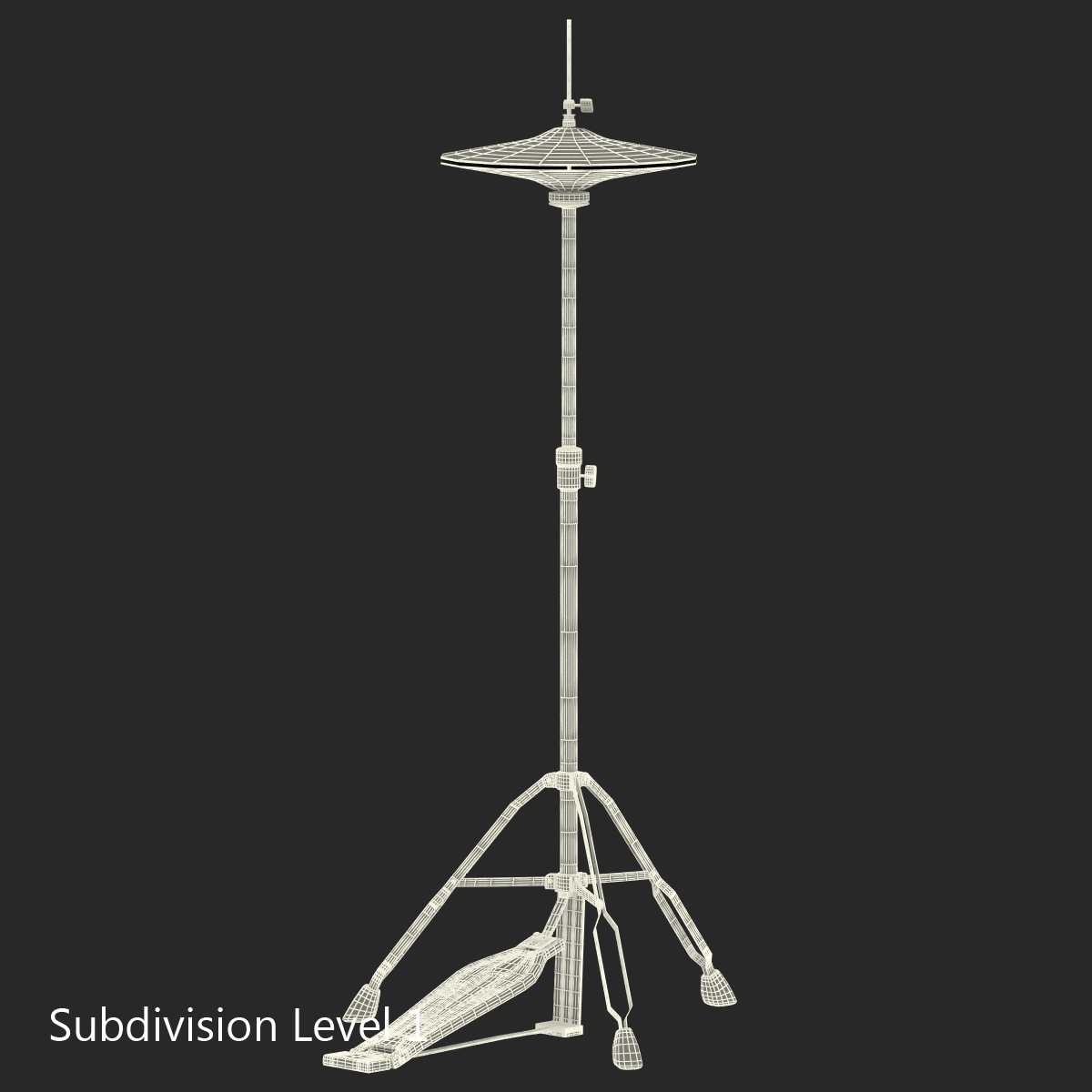 3D Hi Hat Cymbal model