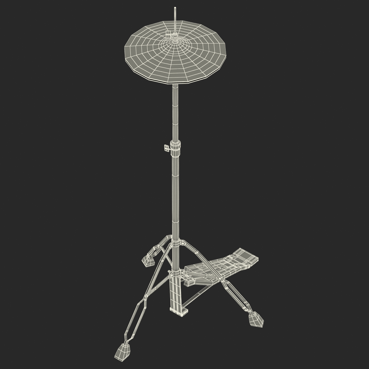 3D Hi Hat Cymbal model