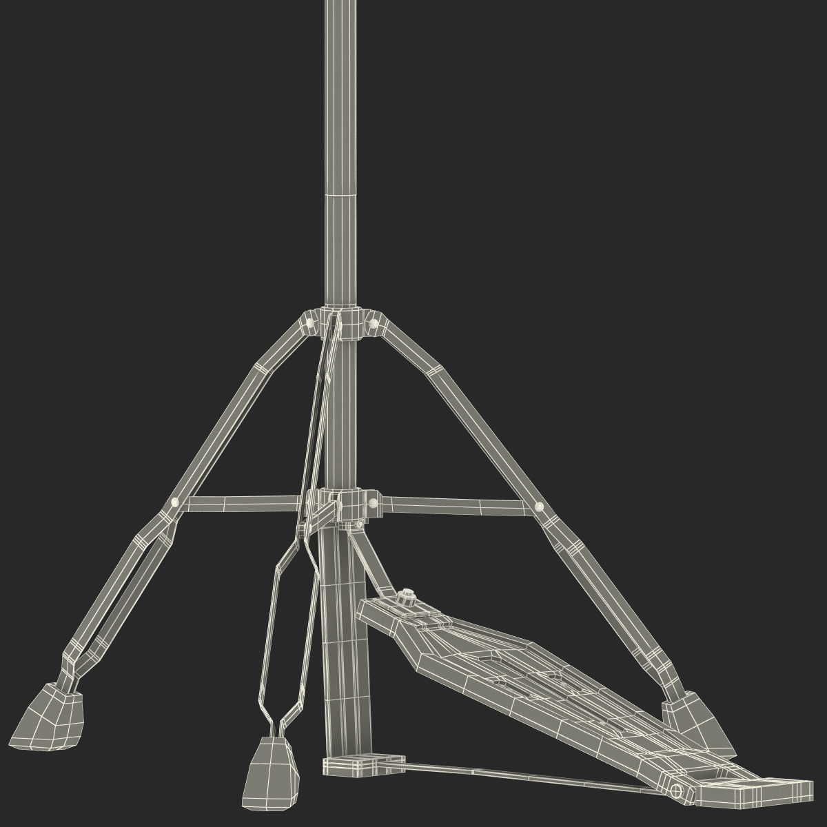 3D Hi Hat Cymbal model