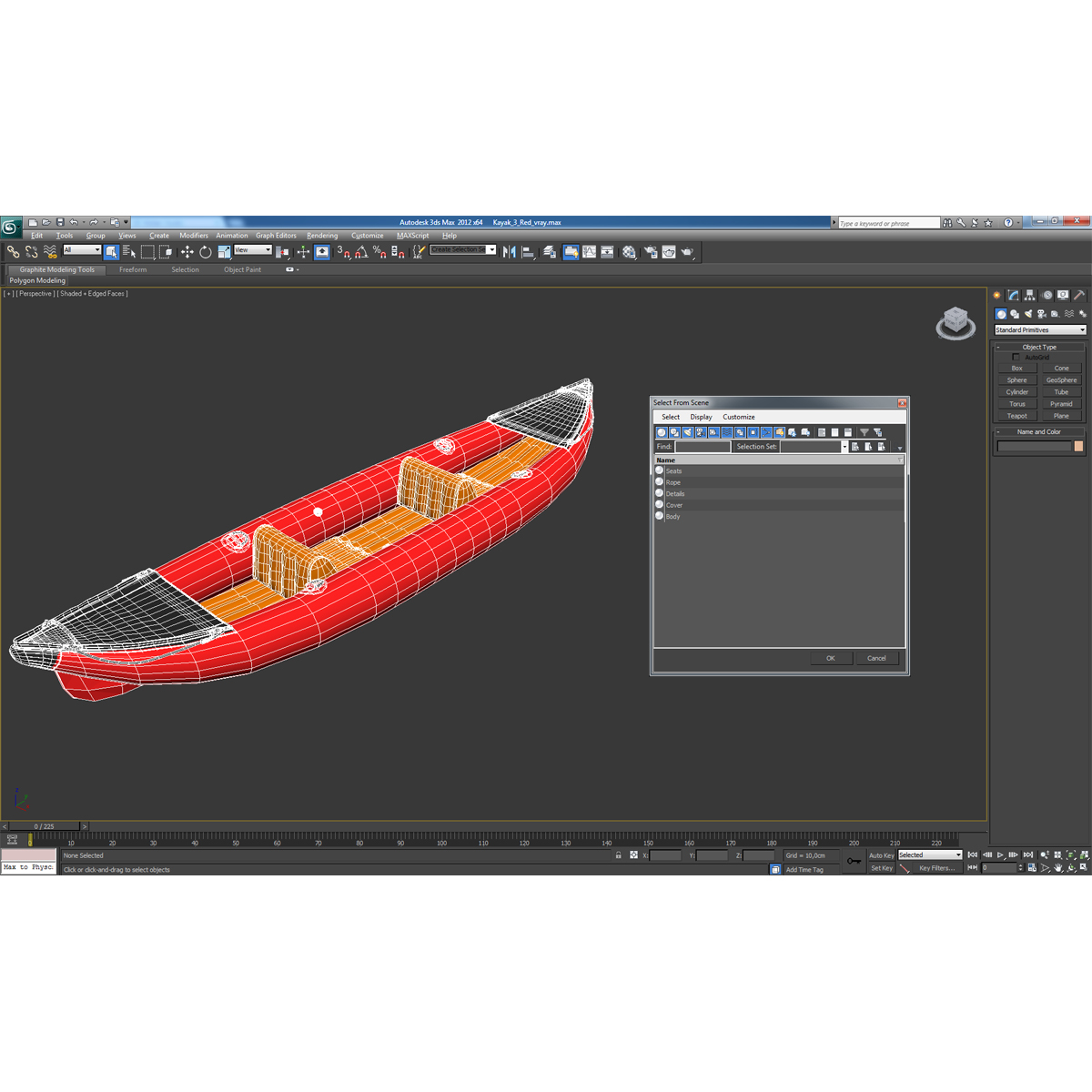 3D Kayak 3 Red