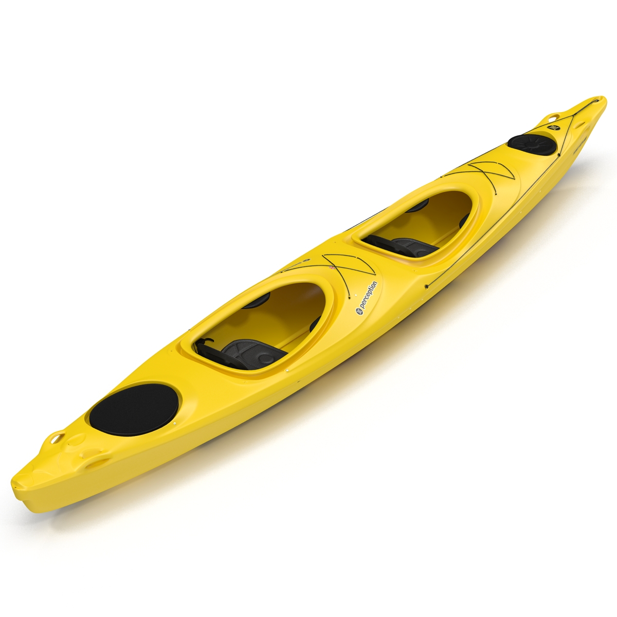 Kayak 2 Yellow 3D model