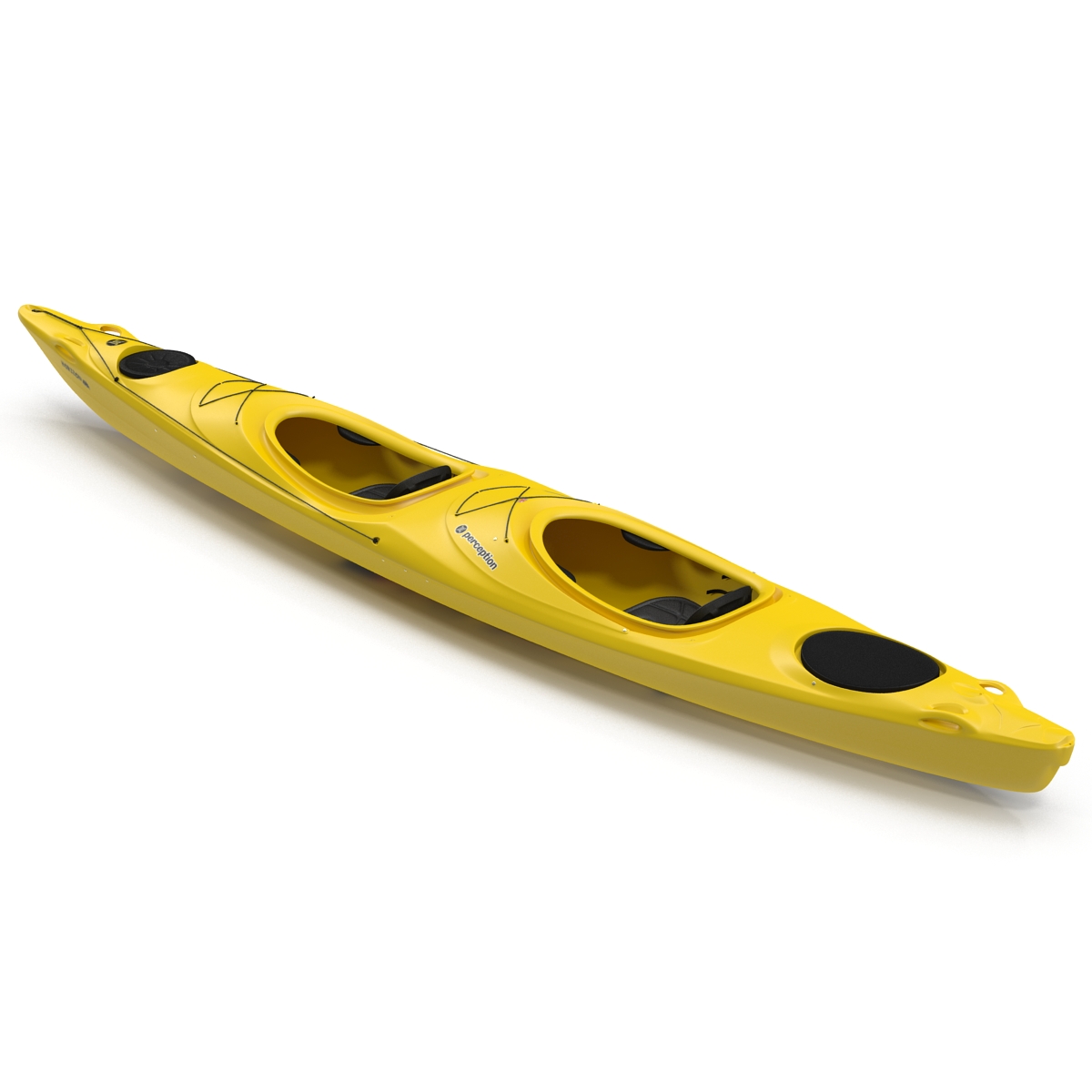 Kayak 2 Yellow 3D model