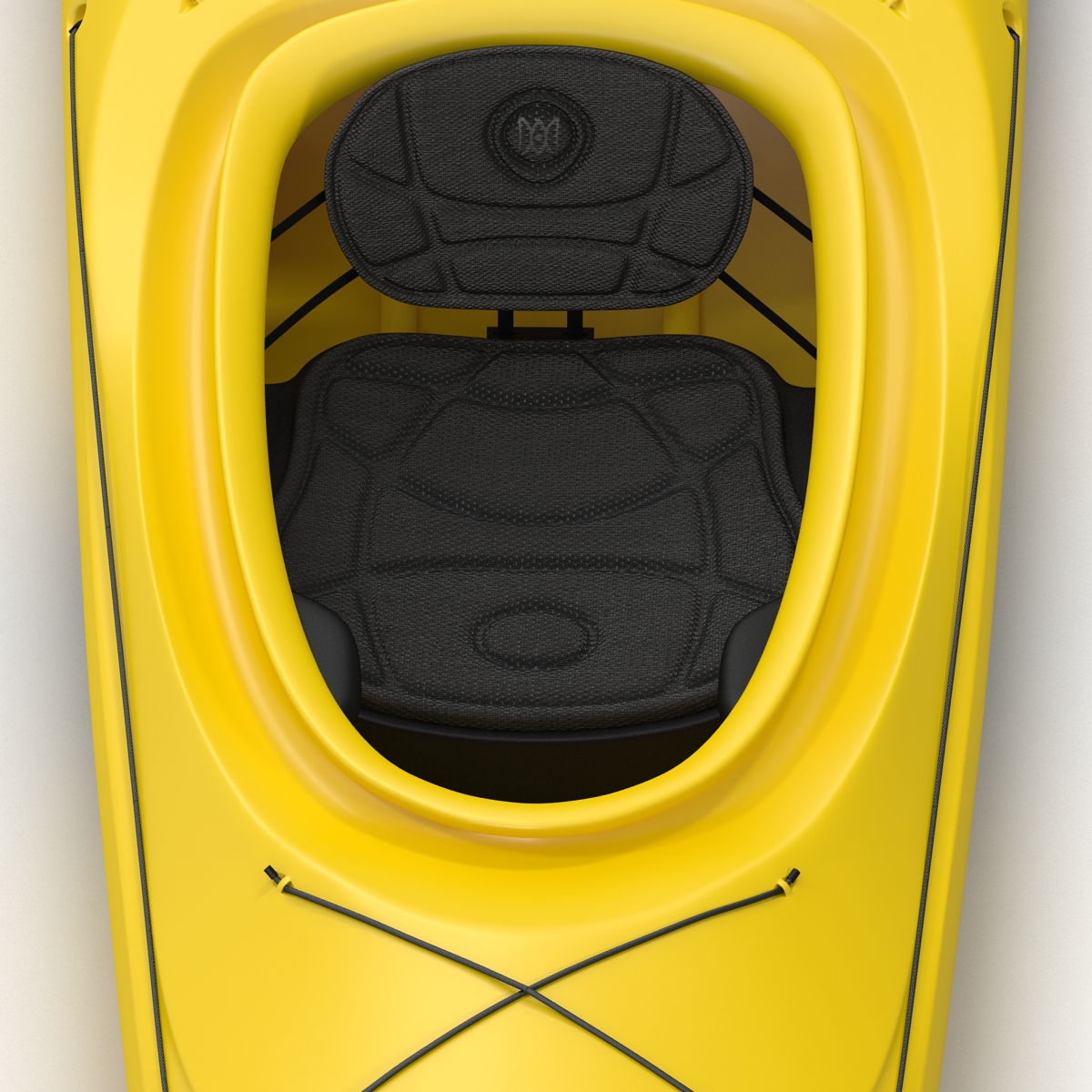 Kayak 2 Yellow 3D model